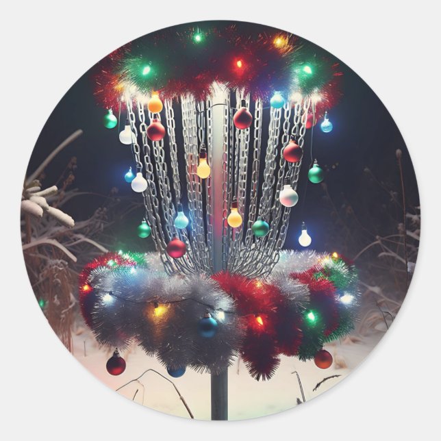 Viel Spaß bei der CD! Weihnachts-Spaß Runder Aufkleber (Vorderseite)