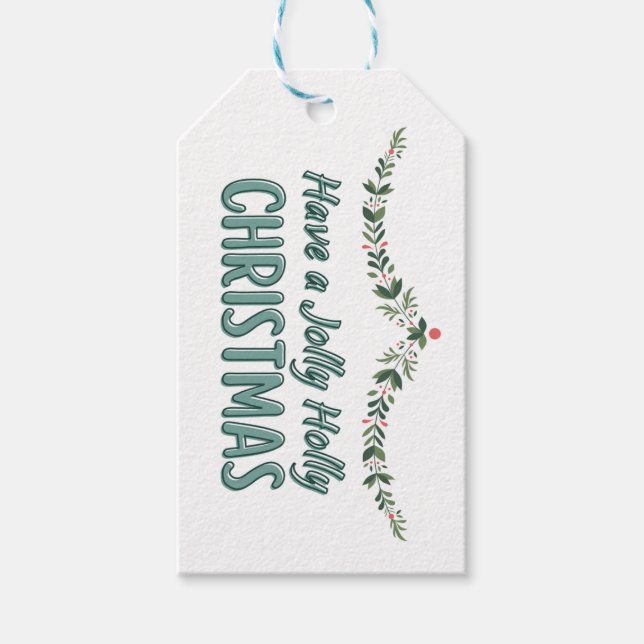 Viel Spaß bei Weihnachten Geschenkanhänger (Vorderseite)