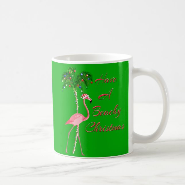 Viel Spaß beim Flamingo am Strand Kaffeetasse (Rechts)