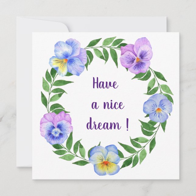 Viel Spaß! Blume für Aquarellfarben (Vorderseite)