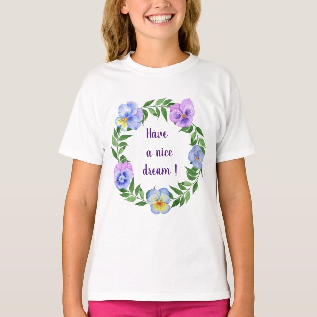Viel Spaß! Blume T-Shirt (Vorderseite)