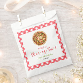 Viel Spaß! Pizza Birthday Party Geschenktütchen