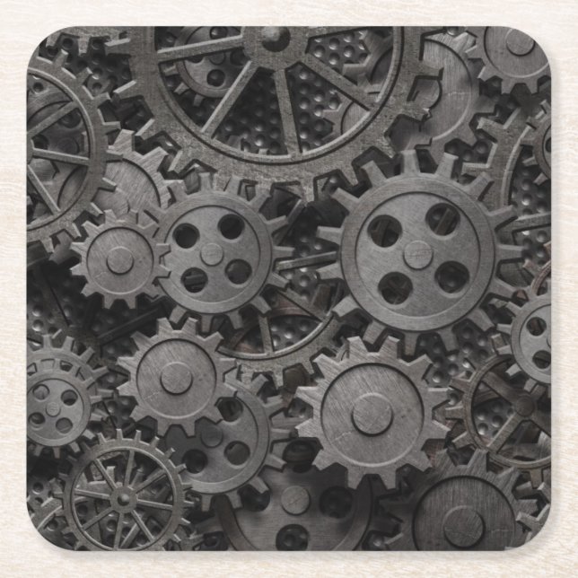 Viele alten rostigen Metallgänge oder Rechteckiger Pappuntersetzer (Vorderseite)