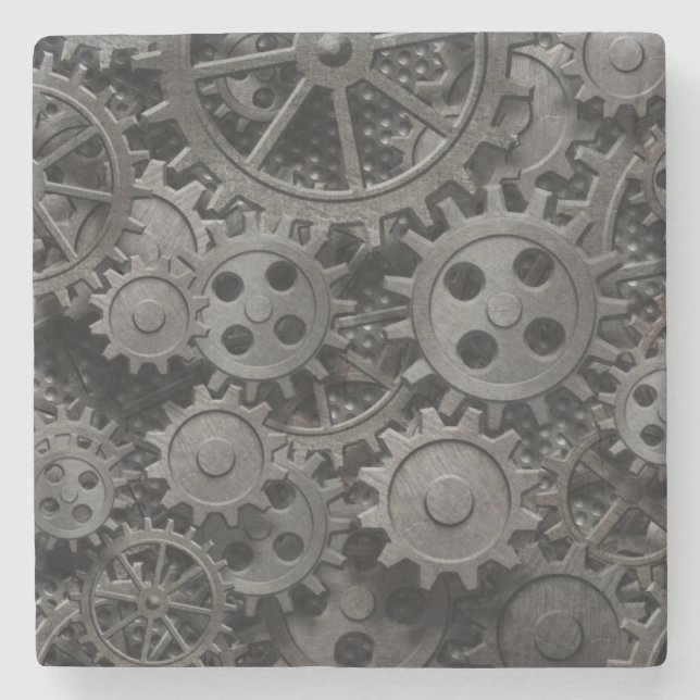 Viele alten rostigen Metallgänge oder Steinuntersetzer (Vorderseite)