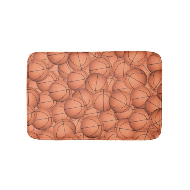 Viele Basketballs Badematte (Vorderseite)