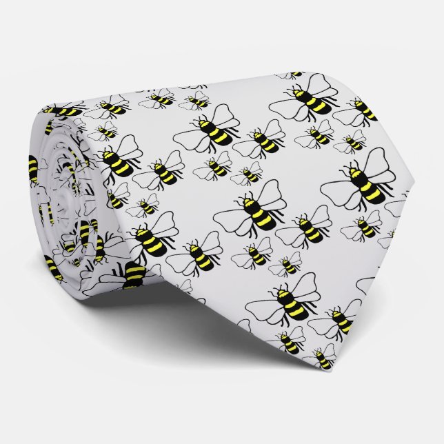 Viele Bienen-Krawatte Krawatte (Gerollt)