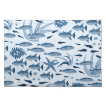 Viele blaue Fische