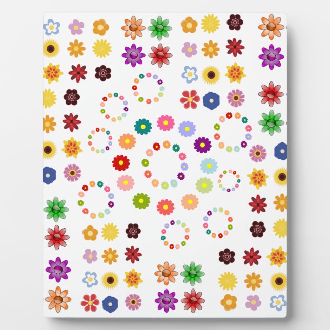 Viele Blume Fotoplatte (Vorderseite)