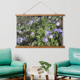 Viele Blume Wandteppich Mit Holzrahmen