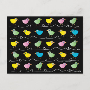 Viele Chicks Postkarte