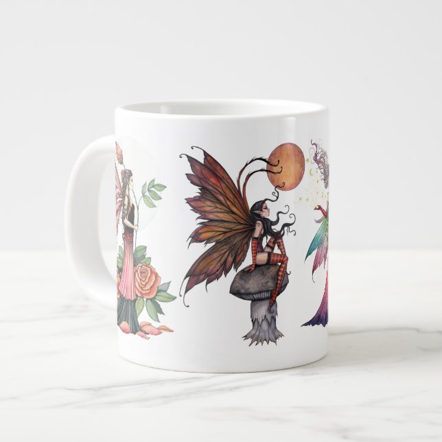 Viele Fairies Tasse von Molly Harrison (Vorderseite Links)