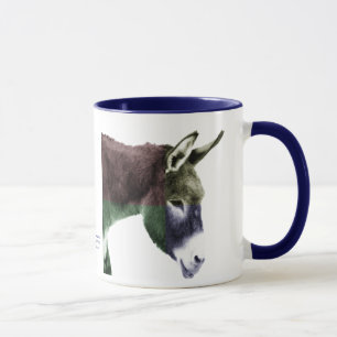 Viele Farbburro-Esel Tasse