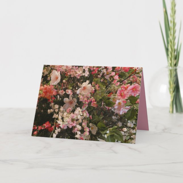Viele farbenfrohe Blume Jeden Anlaß Blank Gruß Karte (Vorderseite)