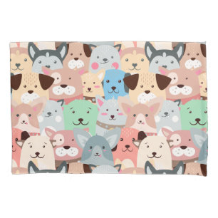 Viele farbenfrohe Hunde Design Kissen Fall Kissenbezug