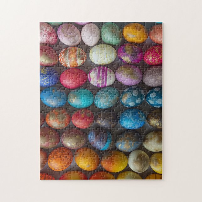 Viele farbenfrohe Ostereier (Vertikal)