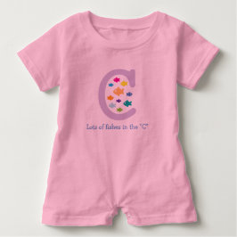 Viele Fische im "C"_mehrfarbigen Goldfisch 2 Baby T-shirt