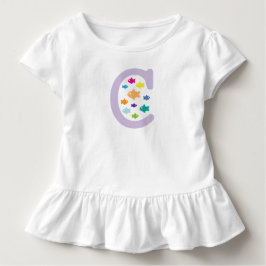 Viele Fische in der "C"_multicolfarbenen Goldfisch Baby T-shirt