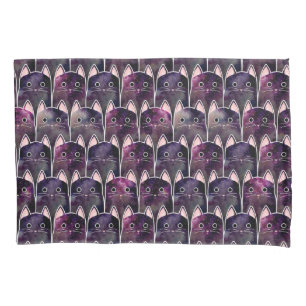 Viele Galaxy Cats Muster Kissenbezug
