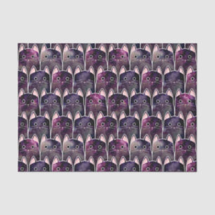 Viele Galaxy Cats Muster Seidenpapier