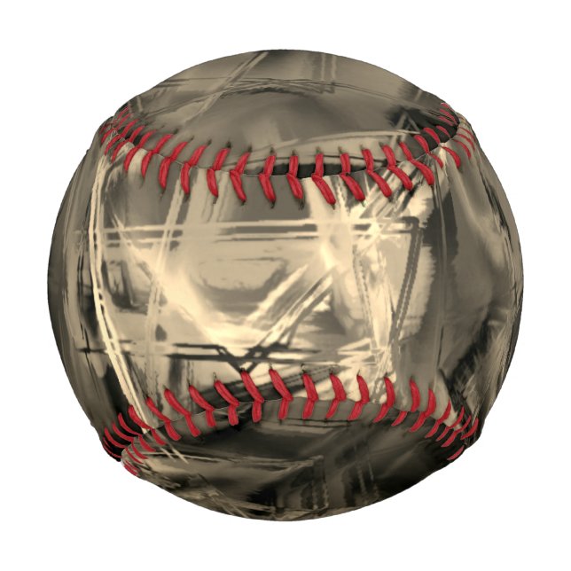Viele gedrehte Quadrate mit Pinselstrichen Baseball (Vorderseite)