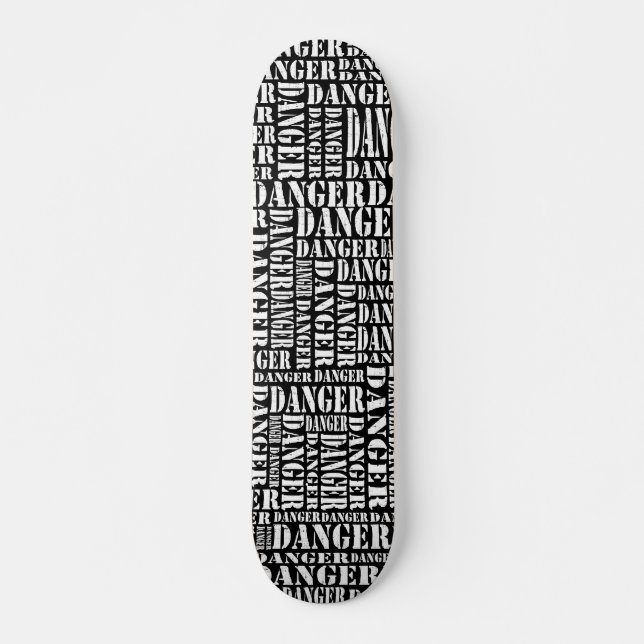 Viele Gefahren III - Schwarz Skateboard (Vorne)