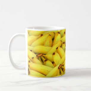 Viele gelbe frische Bananen Kaffeetasse