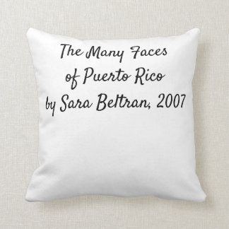 Viele Gesichter von Puerto Rico Kissen