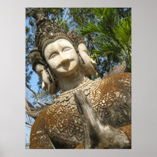 Viele Gesichter Wai ... Nong Khai, Isaan, Thailand Poster