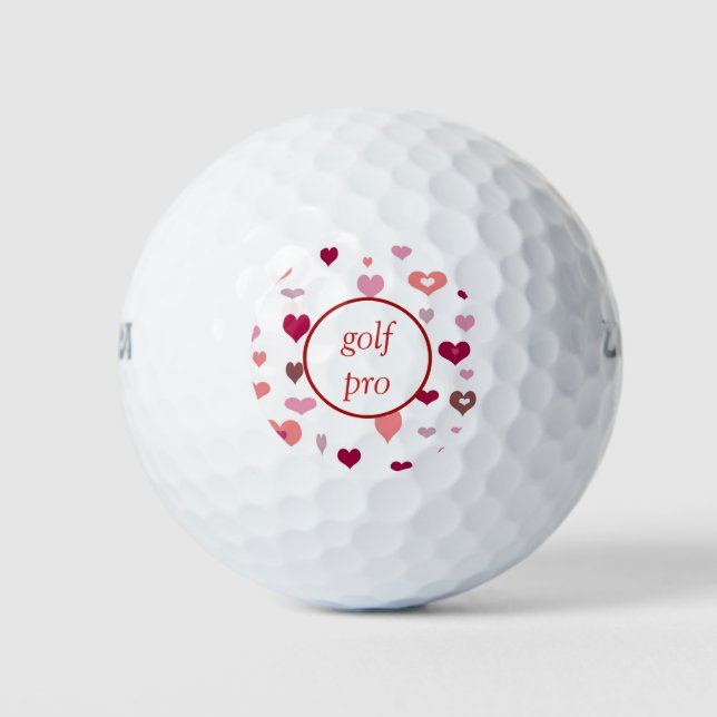 Viele Hearts Golf Pro Golfball (Vorderseite)