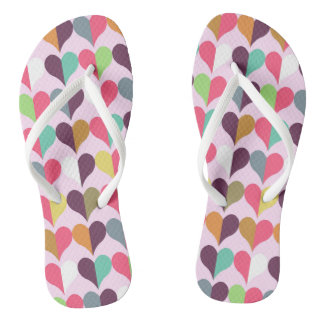 Viele Herz-Design-Flip-Flops Flip Flops