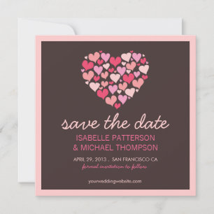 Viele Herz-Liebe-Ankündigung Datum freihalten Save The Date