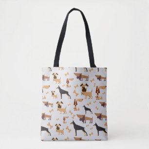 Viele Hunde tragen Tasche