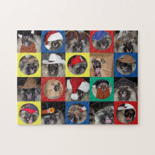 Viele Hüte des BroadwayKeeshondpuzzlespiels