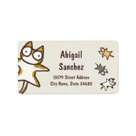 Viele Katzen Adressaufkleber