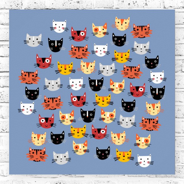Viele Kitty Cats Poster (Lots of fun kitty cats poster)