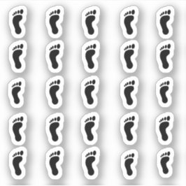 Viele kleine Füße Aufkleber