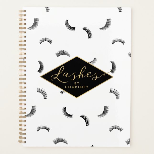 Viele Lashes Muster Salon Terminkalender Buch Planer (Vorderseite)