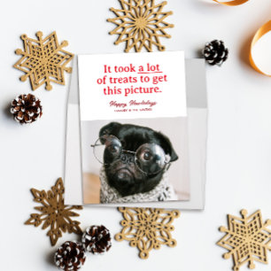 Viele Leckereien Happy Howlidays Funny Pet Feiertagskarte