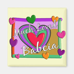 Viele Liebe Babcia (polnische Großmutter) Magnet