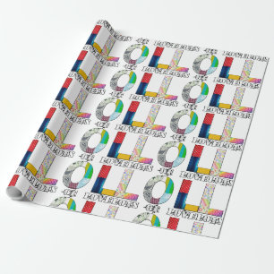 Viele Liebe-Umschlagpapier Geschenkpapier