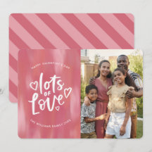 Viele Liebe Valentinstag Familie Foto