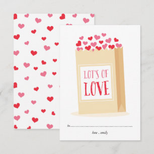 Viele Lieben-Tageskarte Einladung