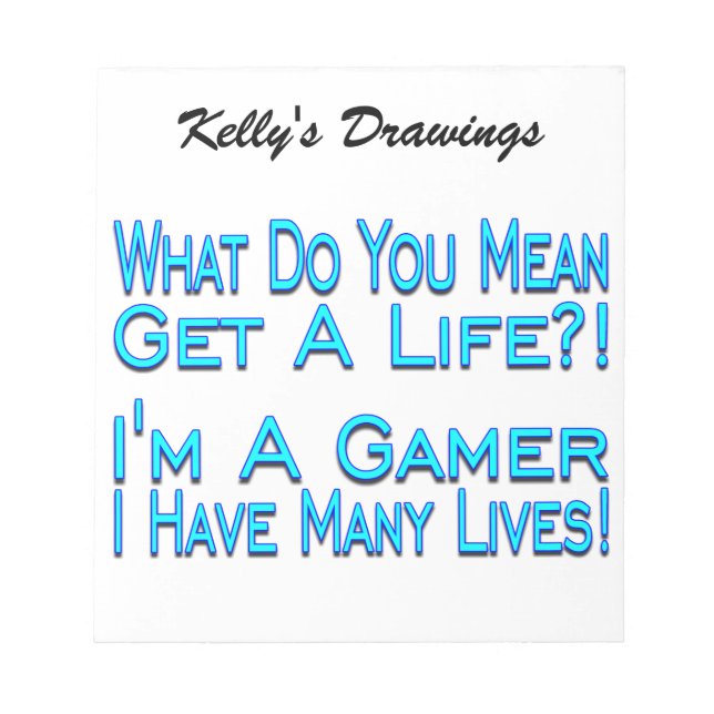 Viele Live Gamer Notizblock (Vorderseite)