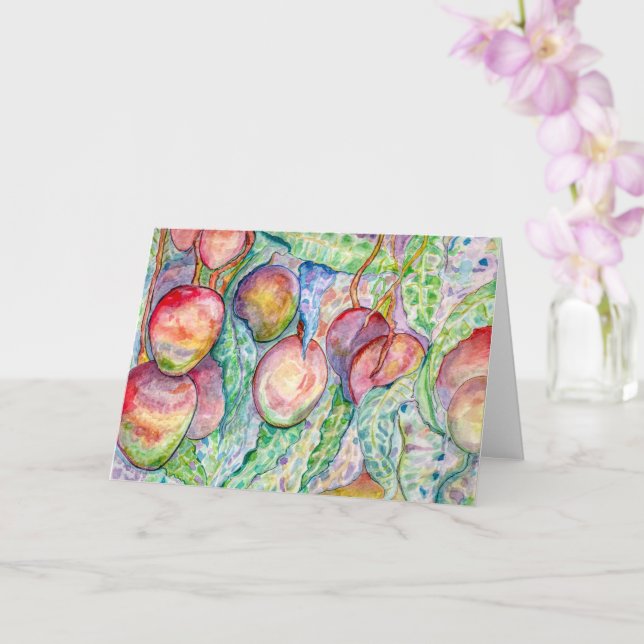 Viele Mangos-Karten Karte (Orchidee)