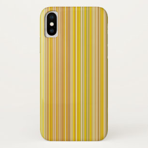 Viele mehrfarbige Streifen in gelb... iPhone X Hülle