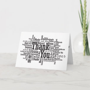 VIELE MÖGLICHKEITEN/VIELE GRÜNDE ZU SAGEN "DANKE" DANKESKARTE