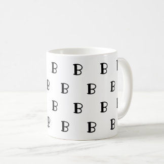 Viele Monogramme Benutzerdefiniertes fettgedruckte Kaffeetasse