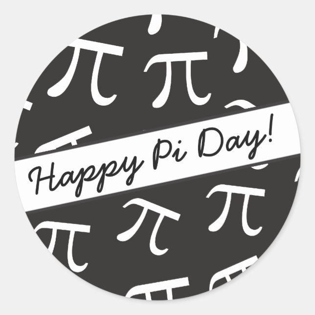 Viele Pi - Mathe - Happy Pi Day Runder Aufkleber (Vorderseite)