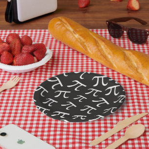 Viele Pi Symbole - Math Themed Paper Plate Pappteller