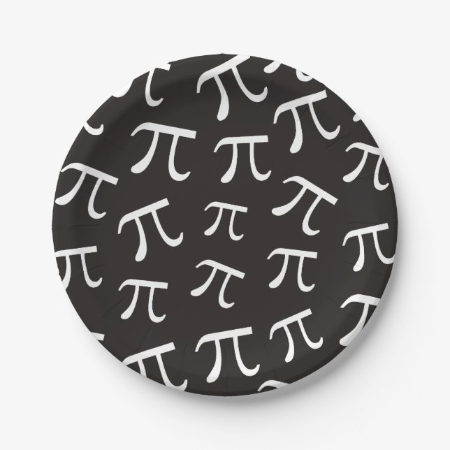 Viele Pi Symbole - Math Themed Paper Plate Pappteller (Vorderseite)